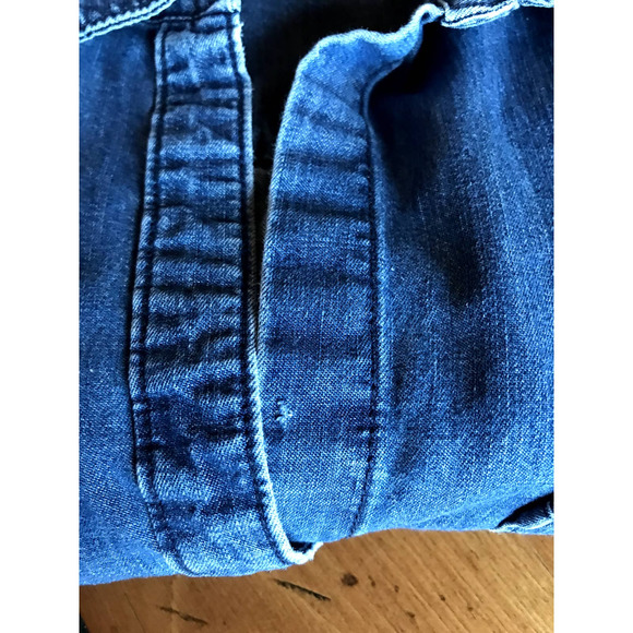 GAP Blue Long Sleeve Denim Dress - Picture 6 of 8